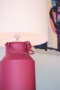 Lampe aus Milchkanne, Interior Design