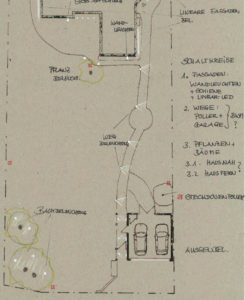 Skizze Aussenbeleuchtung Garten Minarik